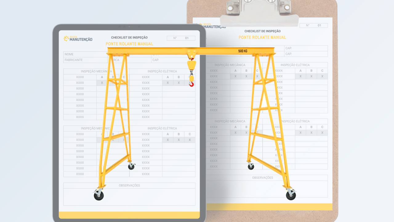 Checklist de ponte rolante manual